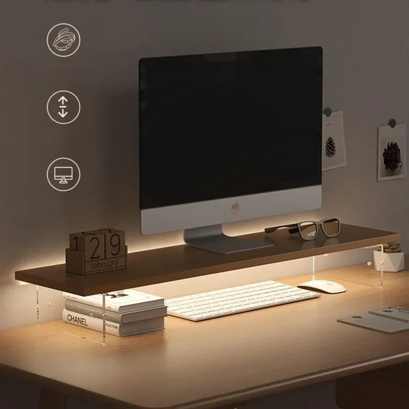 Woodworking School - Monitor komputer meja rendah layar Desktop
