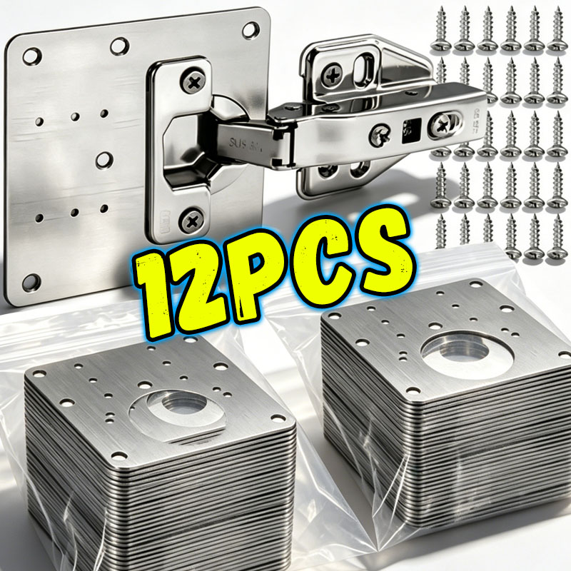 Cabinet Scraper Set - Kit Pelat Perbaikan Engsel Pintu Kabinet