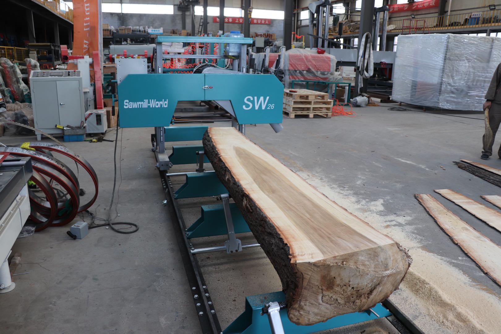 Woodworking Bandsaw - Mesin Gergaji Pita Horizontal untuk Memotong