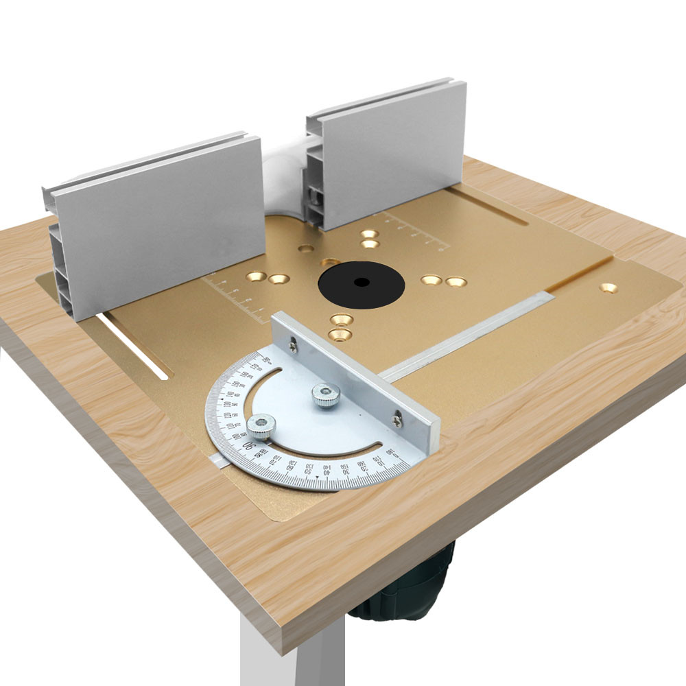 Woodworking Ai - C8 Router aluminium pelat sisipan meja