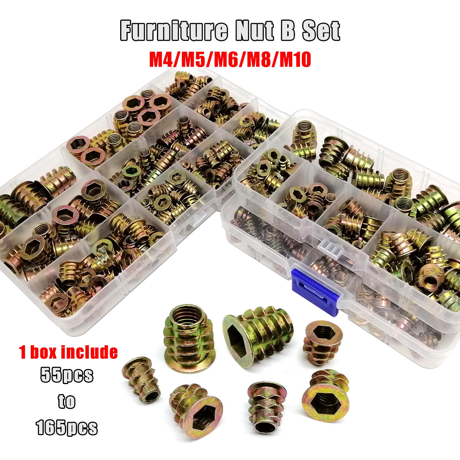 Cabinet Scraper Set - Set kepala soket heksagon tanam Hex,