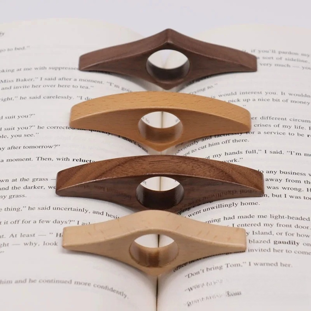 Woodworking School - Penyangga Buku Kayu Solid, Penjepit Halaman