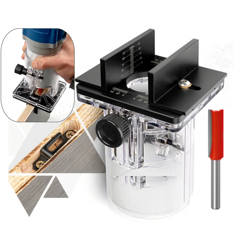 Woodworking Ai - Mesin pangkas tetap 65mm, braket Slotting