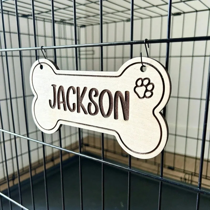 5PCS Tag Anjing Kayu Kustom -  - Woodworking Jobs ulasan dan harga