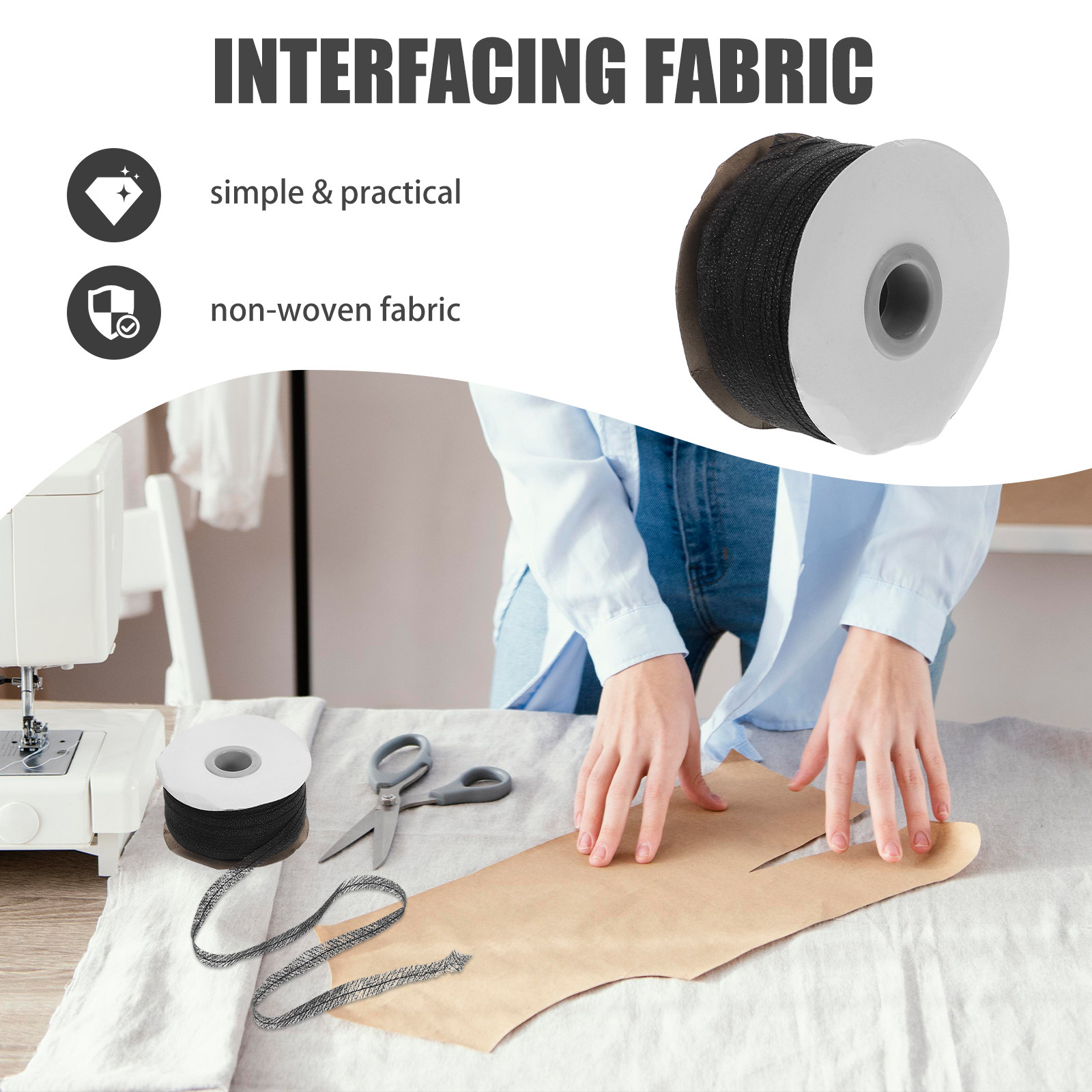 1 Rol Kain Interfacing Fusible - Woodworking Design Online Free ulasan dan harga