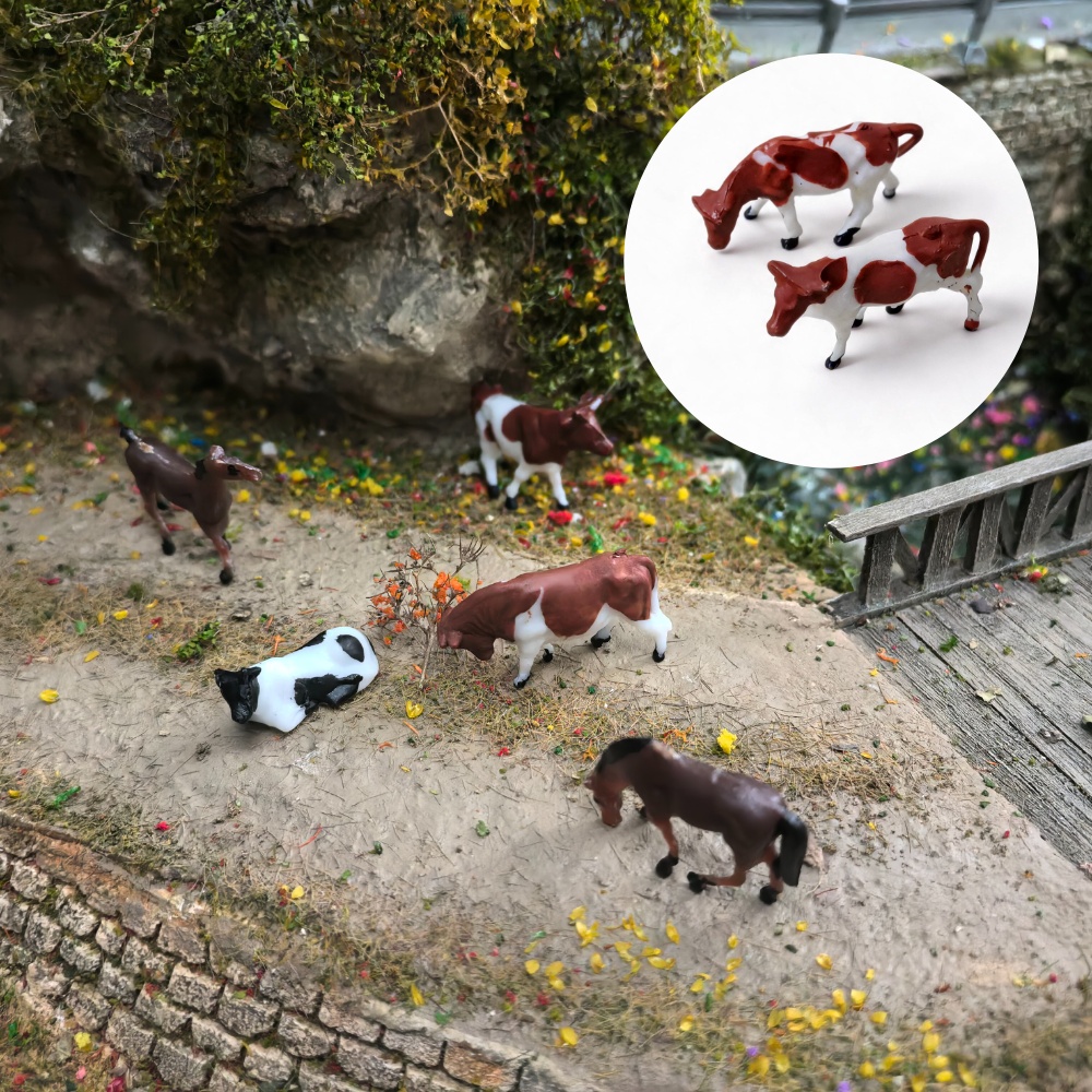 Figur Hewan Ternak Mini Skala  - Woodworking Horse ulasan dan harga