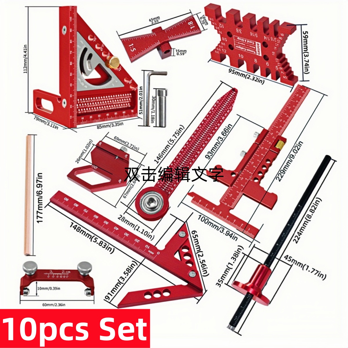 9 Buah/10 Buah Set Alat Ukur P - Woodworking Plans Free ulasan dan harga