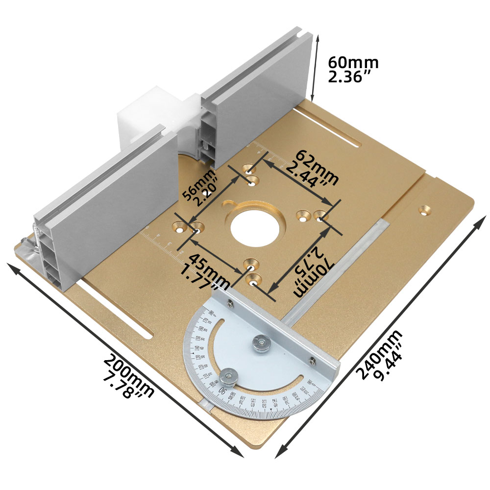 C8 Router aluminium pelat sisi - Woodworking Ai ulasan dan harga